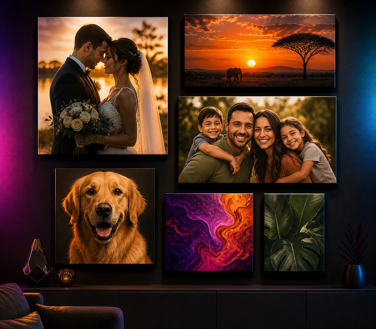Custom photo and artwork canvas printing