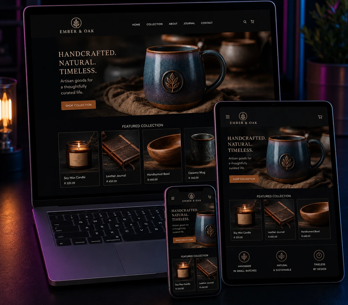 Professional responsive business website design